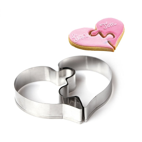 Love Puzzle Cookie Cutter 3D Stainless Steel