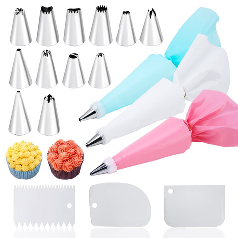 6/14/26/29 pcs set Cream Nozzles Pastry Tools For Cake Decorating Pastry Bag Kitchen Bake